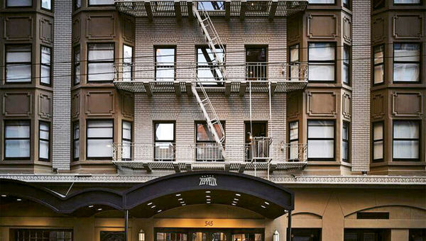 The Hotel Zeppelin near San Francisco's Union Square opened last year in what was formerly Kimpton's Prescott Hotel. The Hotel Zeppelin near San Francisco's Union Square opened last year in what was formerly Kimpton's Prescott Hotel.