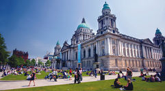 The Renaissance-style City Hall in Belfast, nicknamed ''The Wedding Cake,'' was finished in 1909 and renovated in 2009.