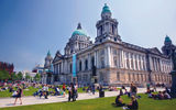 The Renaissance-style City Hall in Belfast, nicknamed ''The Wedding Cake,'' was finished in 1909 and renovated in 2009.