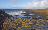 Giant's Causeway, a collection of 40,000 basalt columns that are the result of a volcanic eruption over 50 million years ago that is now a Unesco World Heritage site.