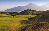Royal County Down Golf Club, set against the Mourne Mountains, home to Northern Ireland's highest peaks.