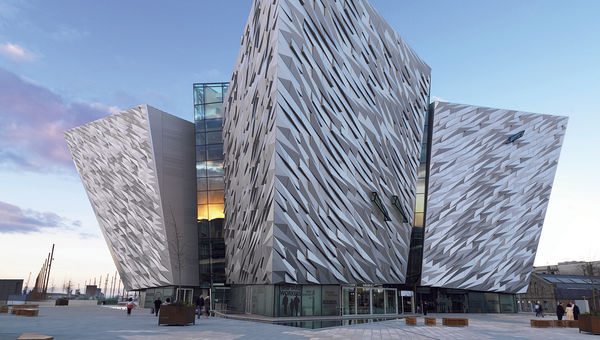 The Titanic Belfast museum. The Titanic Belfast museum.