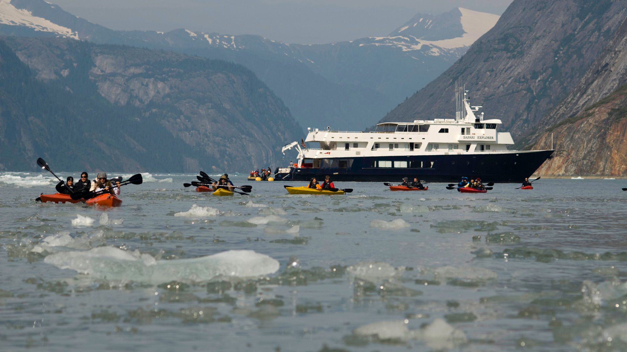 UnCruise Adventures' Safari Explorer in Alaska. The line will require that passengers be vaccinated.