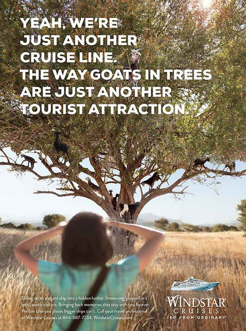 Windstar promises the 'unexpected' in ad campaign