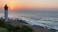 Documentary filmmaker Mark Wexler recently visited South Africa as a guest of the Thanda Safari private game reserve, in the province of KwaZulu-Natal, and the Oyster Box, a luxury hotel in Durban. The following are some of Wexler's photos from his six-night visit. Pictured here, the lighthouse in front of the Oyster Box. The 86-room property, part of the Red Carnation Hotel Collection, is celebrating its 70th anniversary this year.