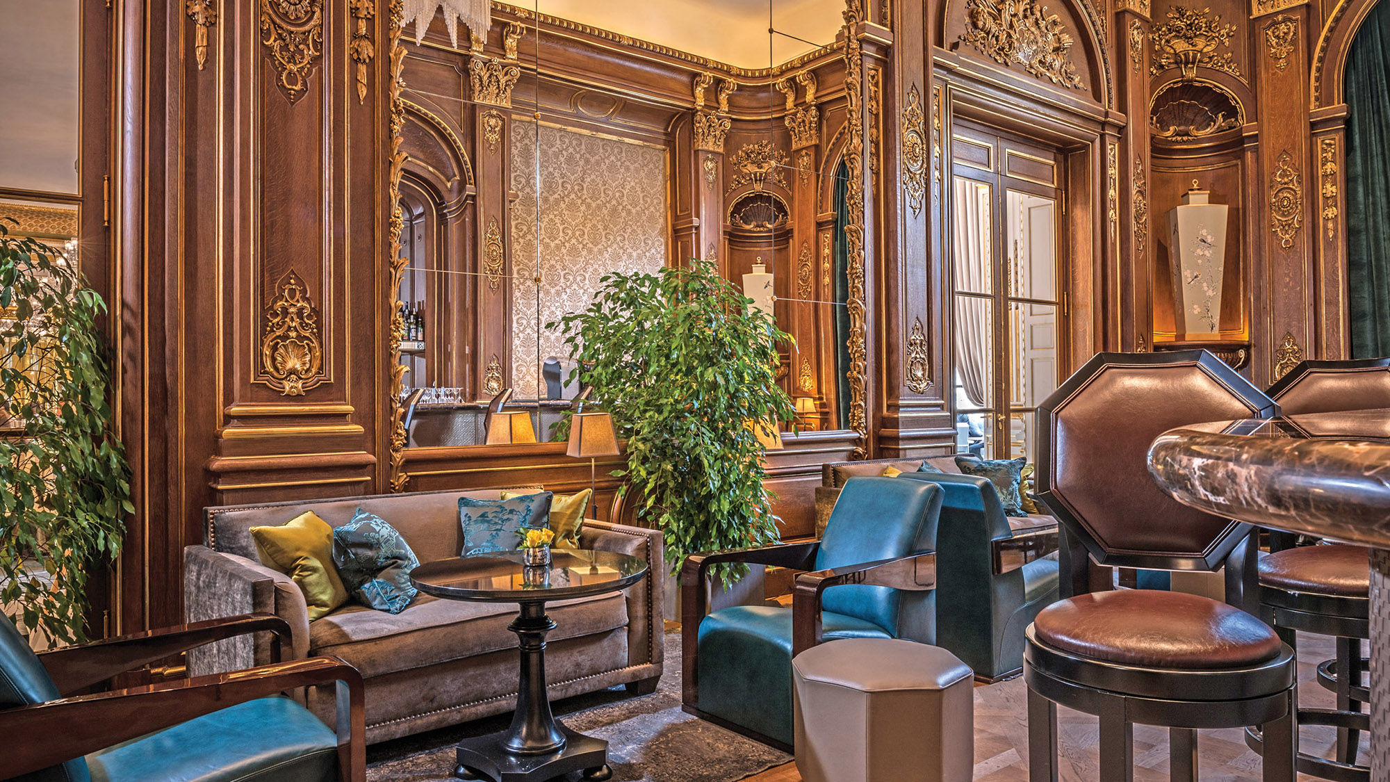 Le Bar Kleber at the Peninsula Paris. The 200-room property is Peninsula’s first in Europe.