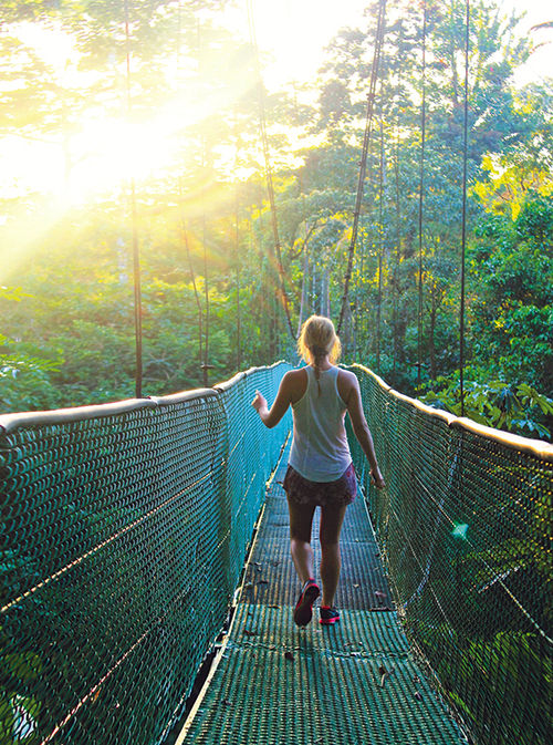 A guest on a Contiki tour in Costa Rica. A guest on a Contiki tour in Costa Rica.