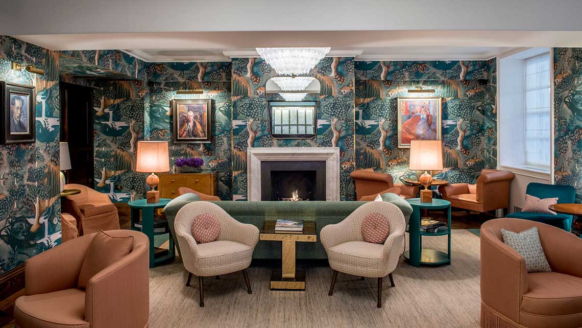 The new lounge at the Bloomsbury.
