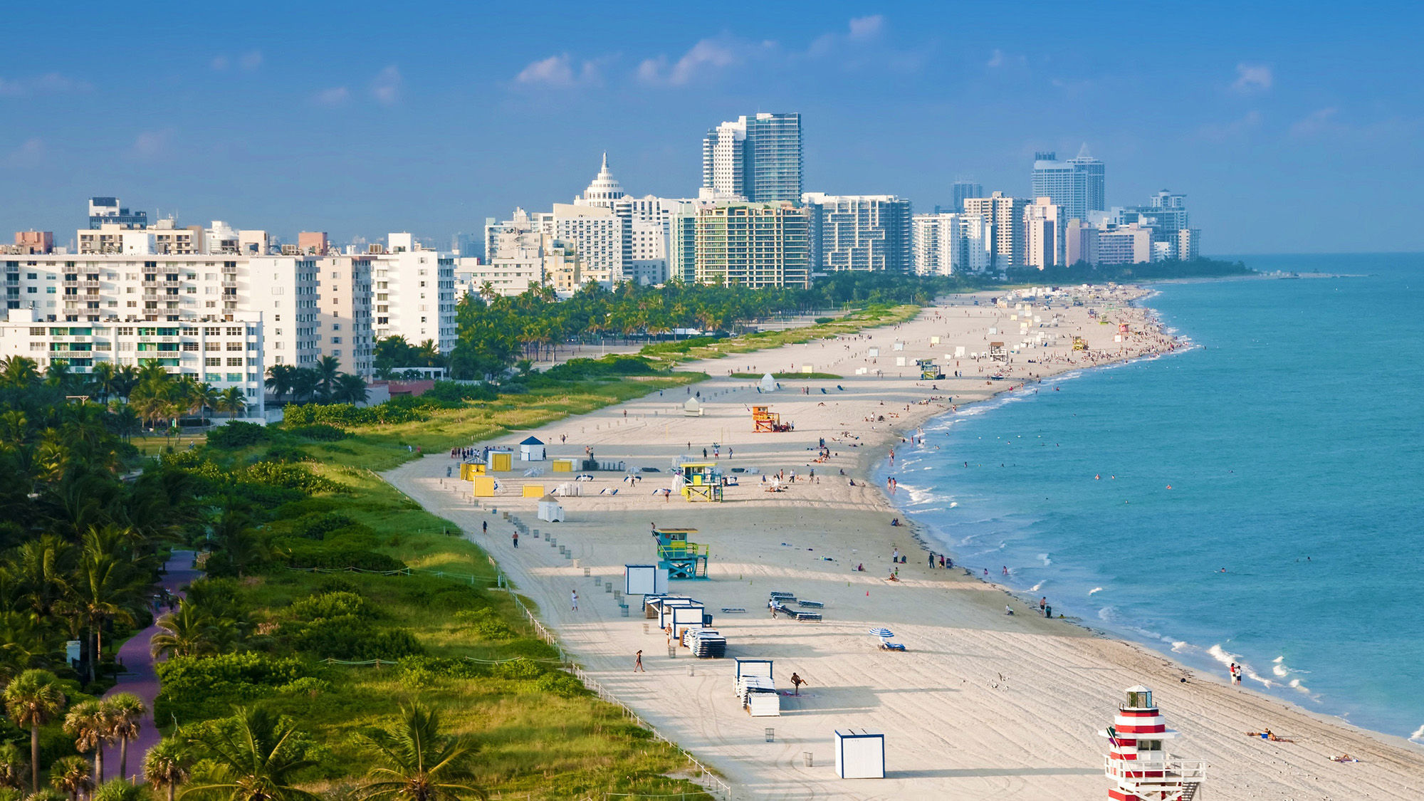 The beaches have been restored and most attractions have reopened in Miami Beach.