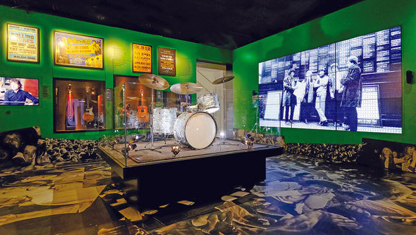 More than 500 pieces of Rolling Stones memorabilia, including costumes and instruments, are on display at the Palazzo. More than 500 pieces of Rolling Stones memorabilia, including costumes and instruments, are on display at the Palazzo.