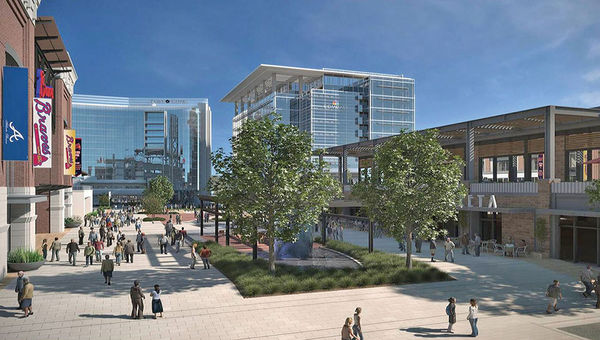 The Omni Hotel at the Battery Atlanta will open in December next to SunTrust Park, where the Braves play. The Omni Hotel at the Battery Atlanta will open in December next to SunTrust Park, where the Braves play.