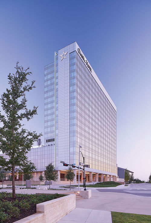 The Omni Frisco opened in July as part of a mixed-use district developed by the Dallas Cowboys. The Omni Frisco opened in July as part of a mixed-use district developed by the Dallas Cowboys.