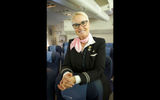 United Airlines flight attendant Silja Kaude-Kelly has been with the airline since 1999.
