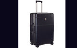 Recessed wheels and handles contribute to the Victorinox Lexicon Hardside Medium Case's ample packing space, but it is the latest molding technology responsible for its polycarbonate shell that makes it possible for this eight-wheel spinner to tip the scale at only 10.2 pounds. This is a notably light load for luggage that has a capacity of almost 4,500 cubic inches. Measuring 17.7 by 26.7 by 11 inches, it comes with X-shaped compression straps, two zippered mesh accessories pockets, a zippered divider wall and a TSA-approved combination lock.