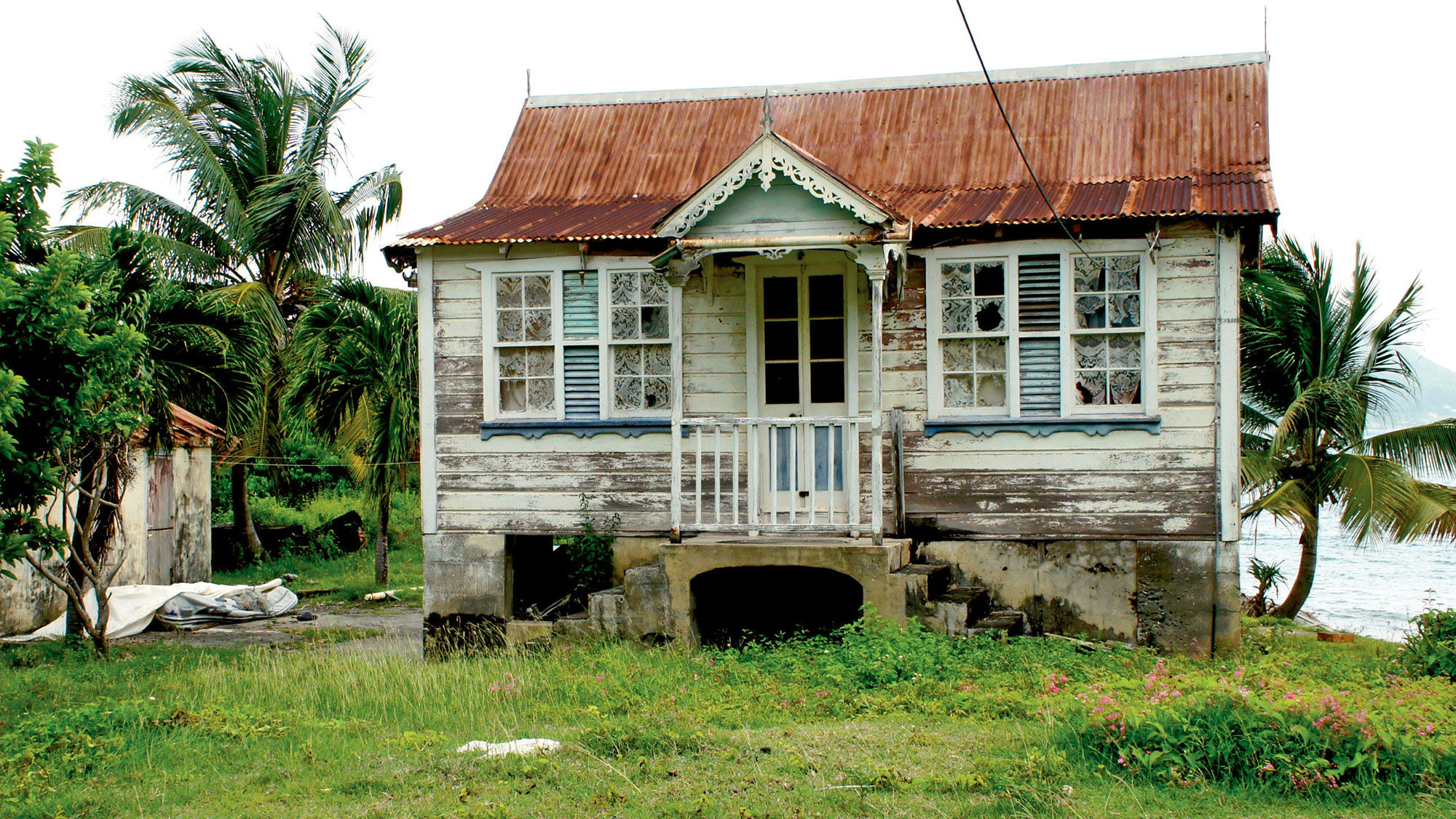 A typical home style on Carriacou, part of the three-island nation of Grenada.