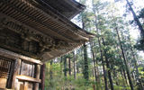 Detail of the five-story pagoda on Mount Haguro.