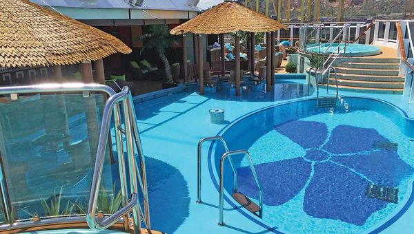 In the Havana Cabana section onboard the Carnival Vista, guests have exclusive access to an aft pool area and a promenade. Carnival is expanding the 61-cabin exclusive section on the Horizon, due next year.