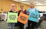 STAR Program participants have some fun in the STAR Lounge, sponsored by Travel Planners International.