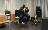 Attendees of the Flagship Lounge gala were treated to a live jazz performance.
