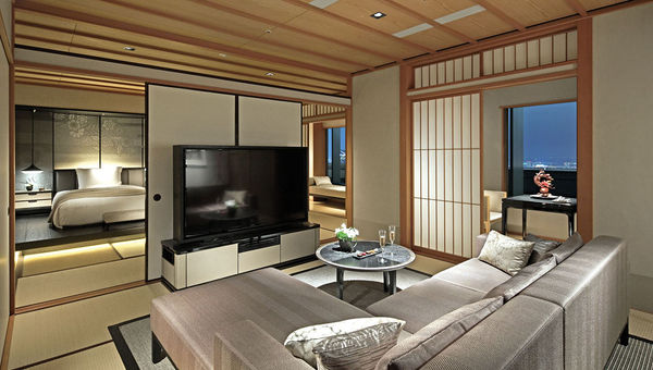 The Ritz-Carlton Tokyo’s Modern Japanese suite, which takes design cues from rooms hosting tea ceremonies. The Ritz-Carlton Tokyo’s Modern Japanese suite, which takes design cues from rooms hosting tea ceremonies.