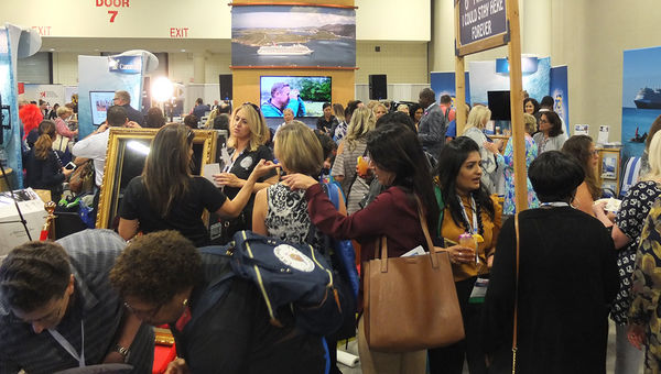 Carnival Corp.'s brands drew a large crowd of agents. Carnival Corp.'s brands drew a large crowd of agents.