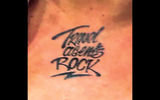 A closeup of the tattoo.