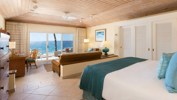A junior suite at Curtain Bluff.