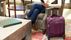 What's New, What's Hot is Travel Weekly's look at useful and fun travel gadgets, edited by Joe Rosen. First up, the Samsonite Underseater from eBags. This easily maneuverable spinner has an integrated charging port to coordinate with your electronic gadgets and is small enough to fit under an airline seat while still powering up your phone, tablet or laptop. Weighing only 7 pounds, it boasts multiple zippered exterior pockets, a front-pocket organizer and several interior pockets. Sleeves for a tablet and laptop complete the package.