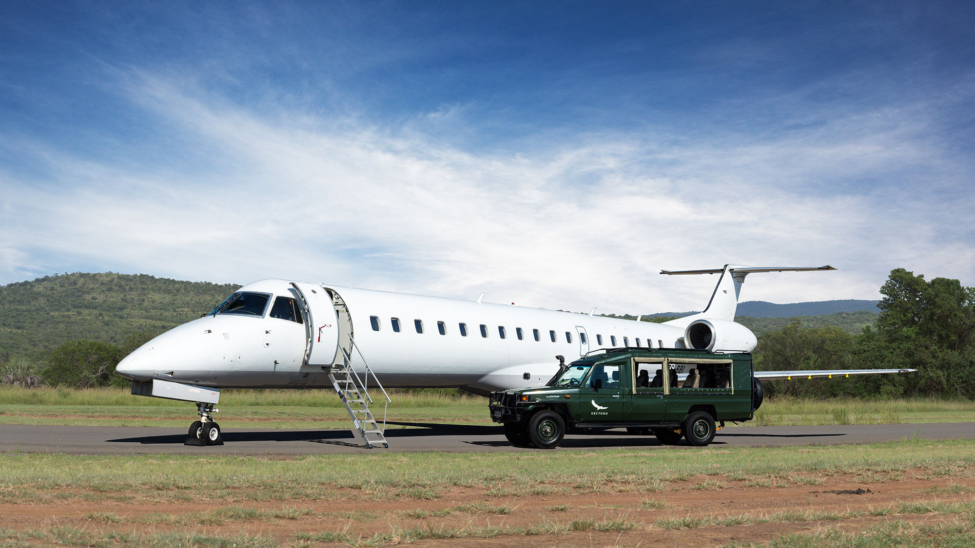 AndBeyond Private Jet Journeys feature flights on Bombardier Challenger 350 private jets.