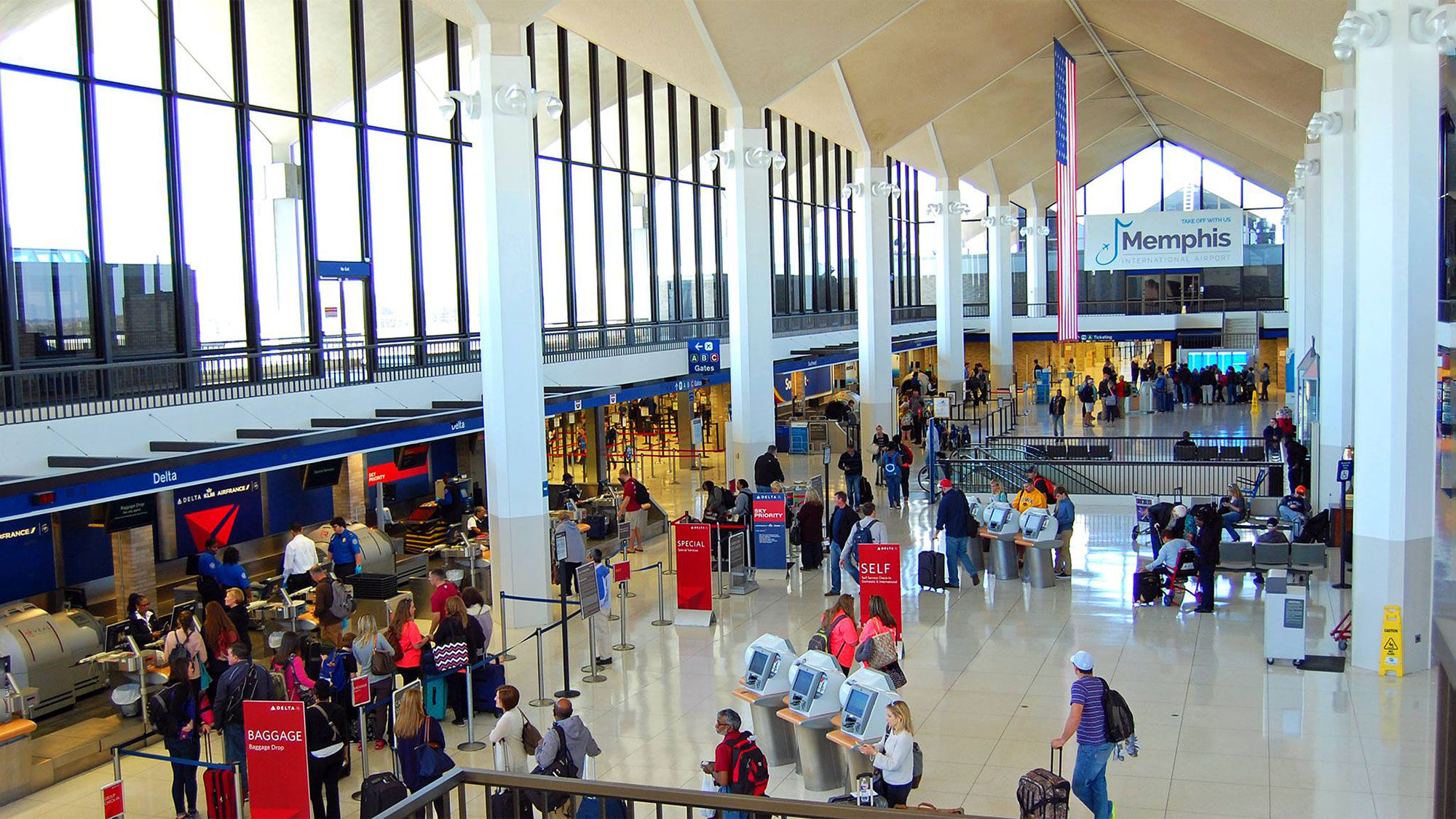 Memphis Airport was once a Northwest Airlines hub, but Delta scaled back flights after it acquired Northwest.