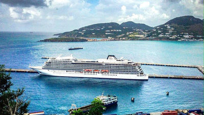 The Viking Sea in St. Maarten.