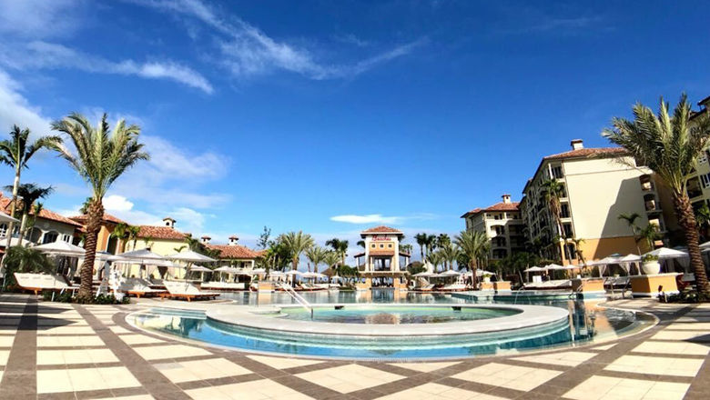 The main pool area at Beaches Turks & Caicos.