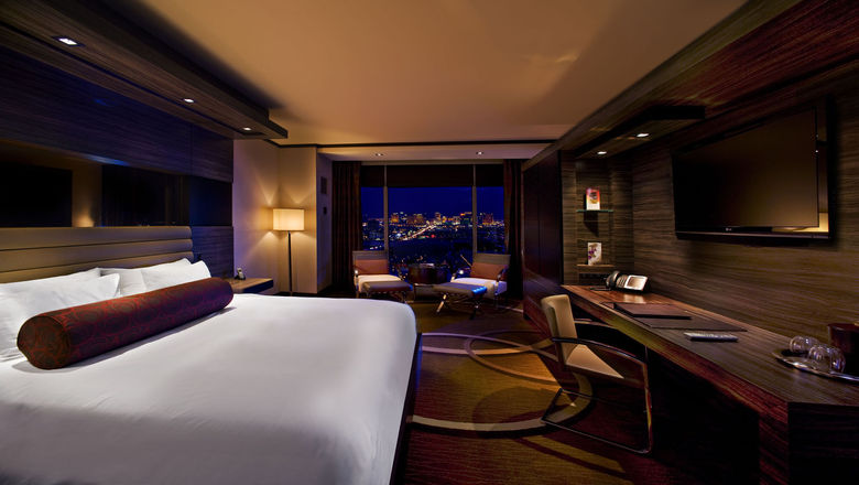 A guestroom at the M Resort.
