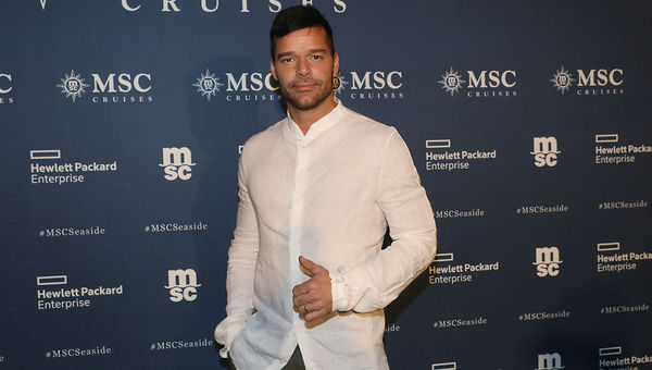 Ricky Martin at the MSC Seaside christening. Ricky Martin at the MSC Seaside christening.