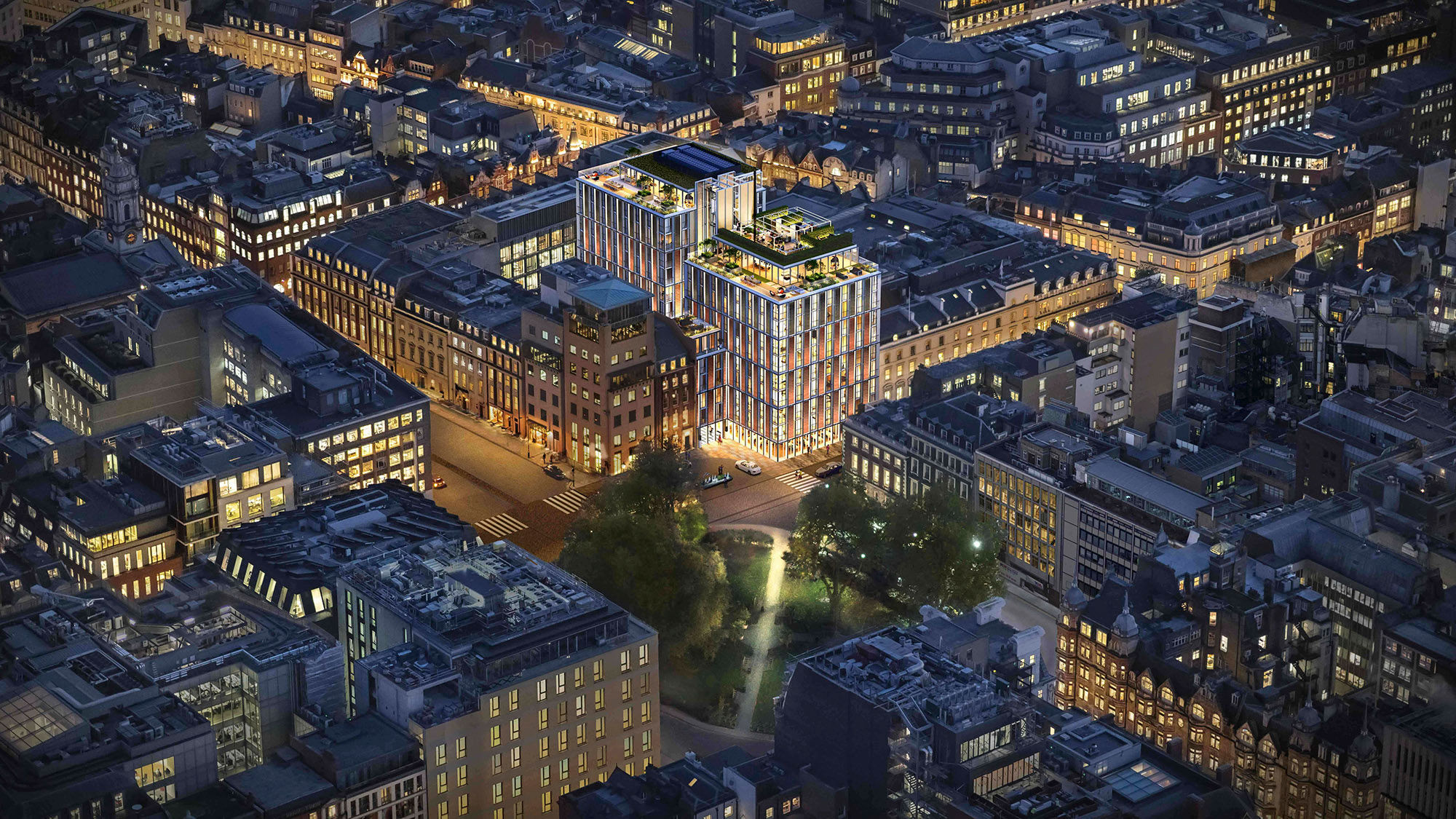 A rendering of the property, set to open in 2021 in the Mayfair section of London.