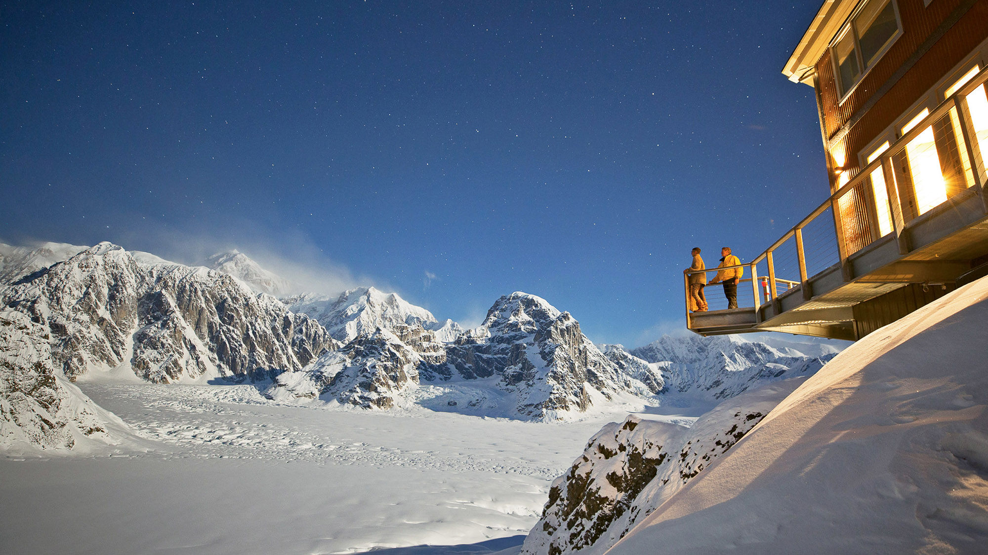 The Sheldon Chalet is located on a 5,800-foot peak bordered by Denali National Park and Preserve.