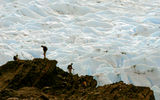 Hiking within sight of glaciers in Torres del Paine National Park.