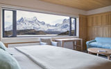 Many of the lodge’s 50 rooms feature views of the park’s iconic Paine Massif.