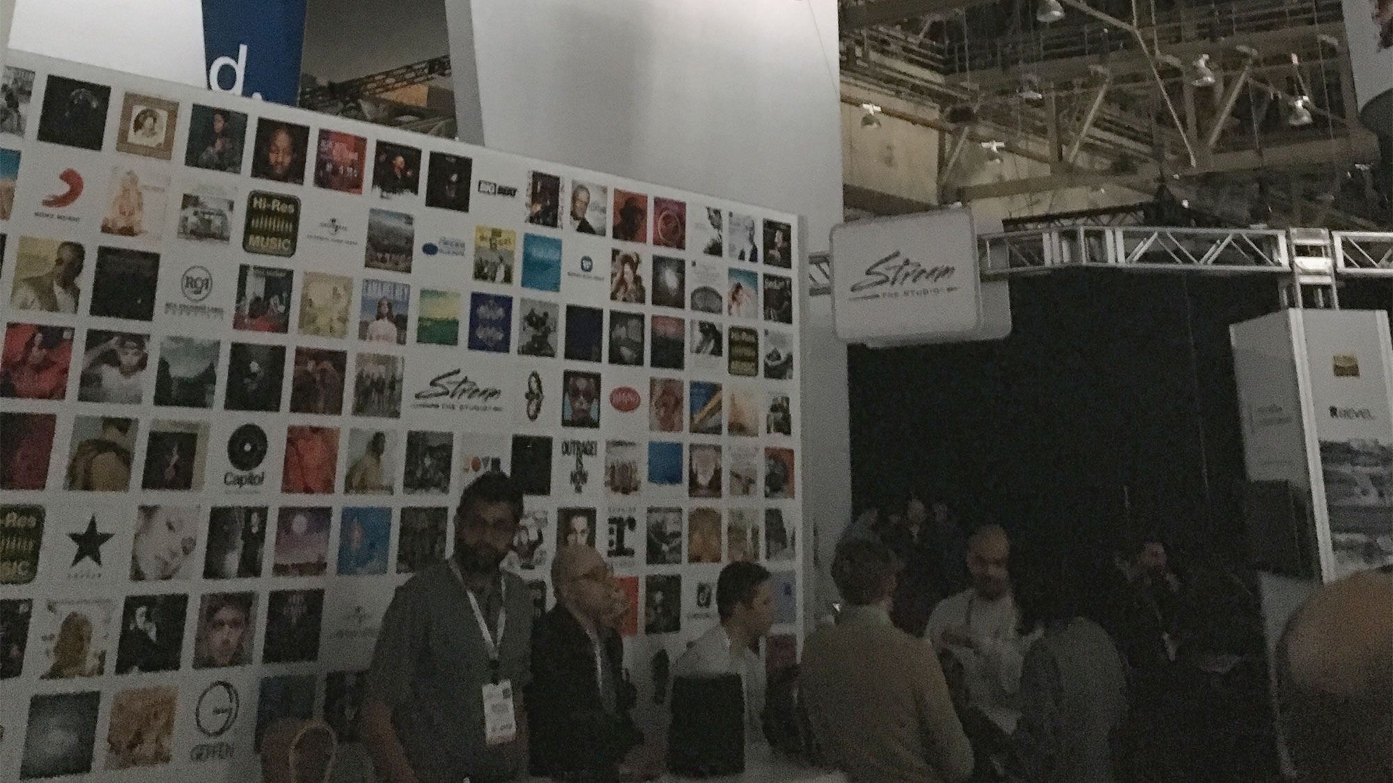 Attendees and exhibitors in darkness at CES 2018.
