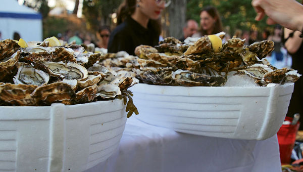 Oysters were on the menu for dinner at Jazz a L’Hospitalet.