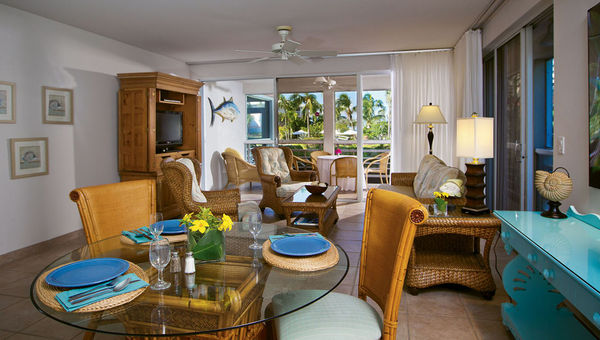 The interior of a one bedroom unit at the Ocean Club West. The interior of a one bedroom unit at the Ocean Club West.