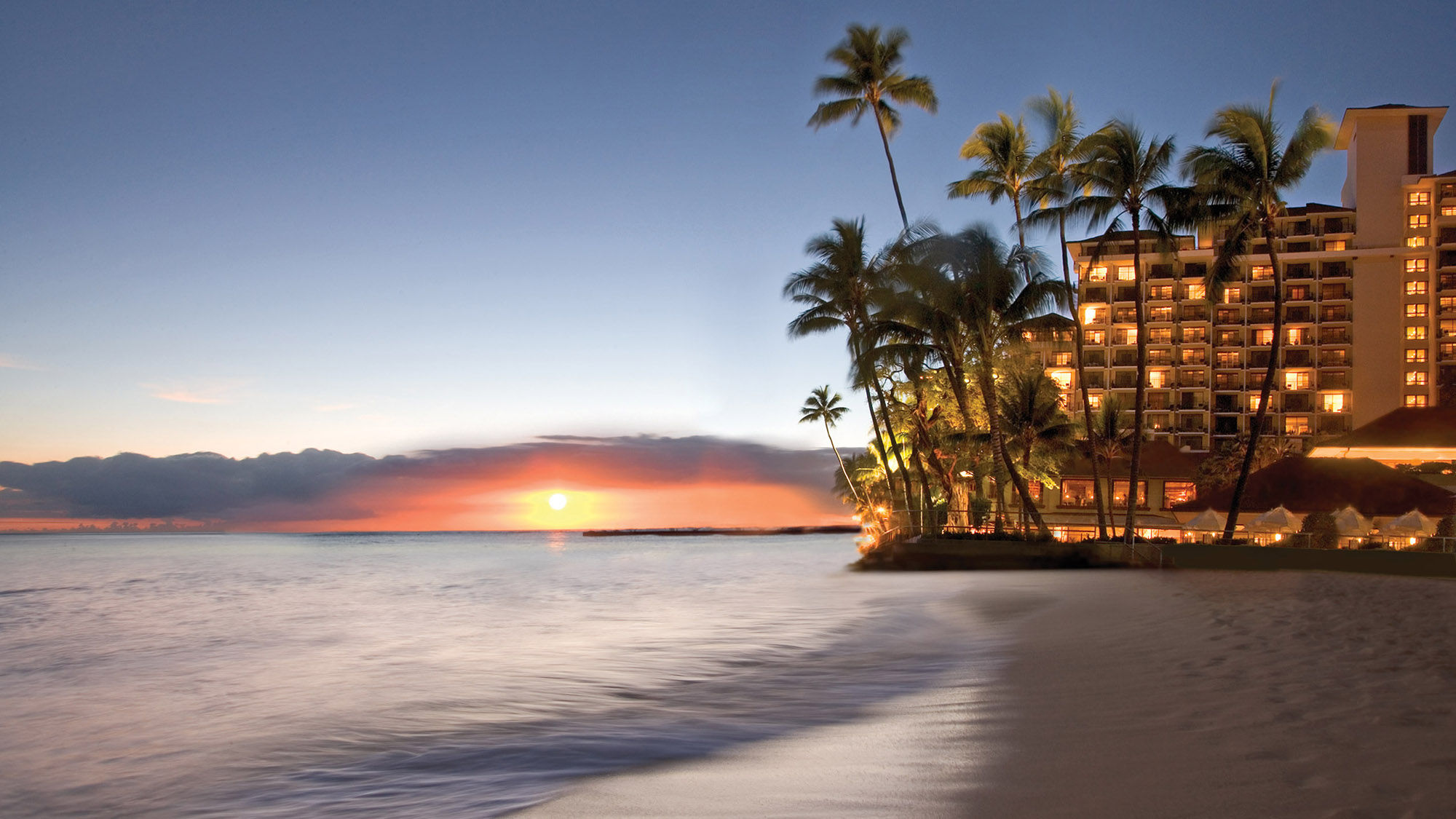 The Halekulani on Oahu is in the heart of Waikiki, but can still feel secluded — ideal for couples.