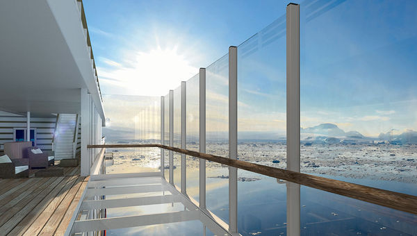 The Hanseatic Inspiration will have two retractable observation balconies.