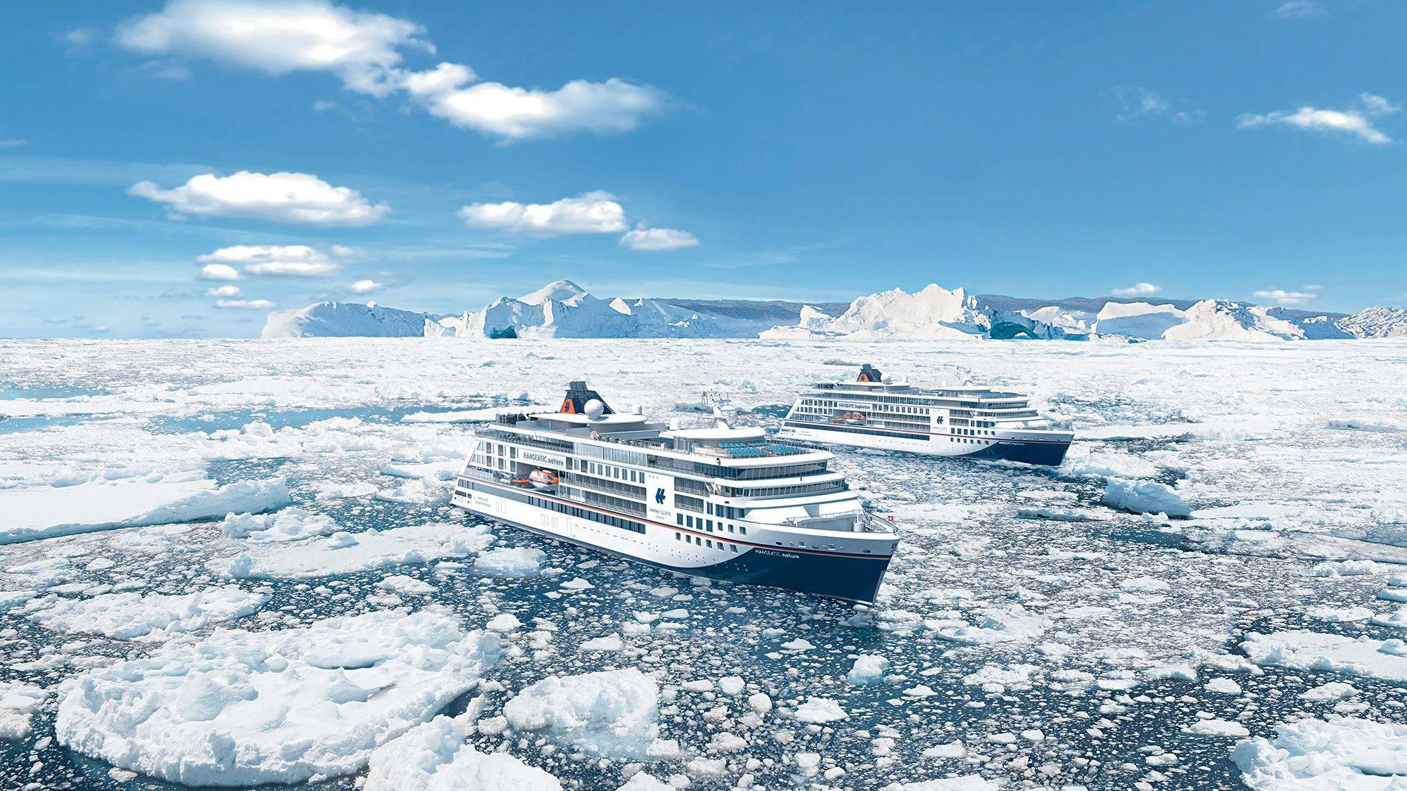 A rendering of the Hanseatic Nature and Hanseatic Inspiration in polar waters.