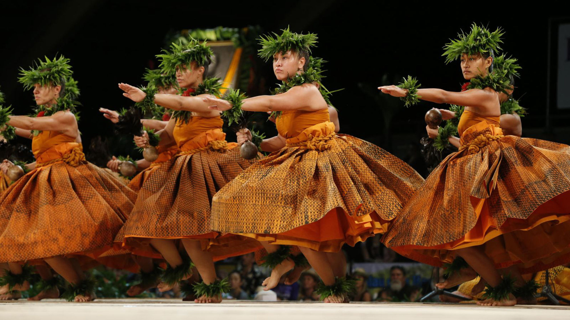 The Merrie Monarch festival held every April in Hilo on Hawaii Island is considered the Olympics of hula dancing.
