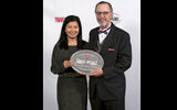 Jennie Ho and Steve Diggelmann of Delta Vacations, winners in the Domestic Packaged and Packaged Overall categories.