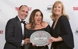 Christopher Cestari, Carmen Roig and Susan Robison of Crystal Cruises, which readers picked as the top luxury line.