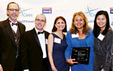 Tourism Cares honored Delta with a Legacy in Travel Philanthropy Award, citing its "tremendous commitment to community, a direct reflection of their culture and values." From left: Steve Diggelmann of Delta Vacations; Jim Magrath, Lauren Faucher and Norma Dean of Delta Air Lines; and Jennie Ho of Delta Vacations.