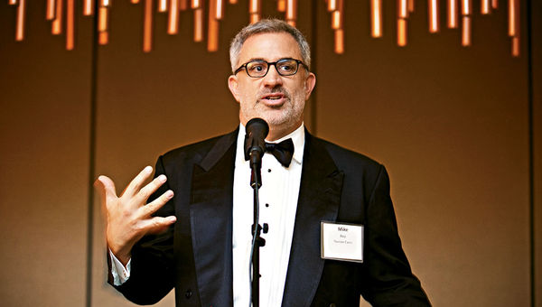 Tourism Cares CEO Mike Rea speaks during the Hearts of Travel Awards ceremony. Tourism Cares CEO Mike Rea speaks during the Hearts of Travel Awards ceremony.