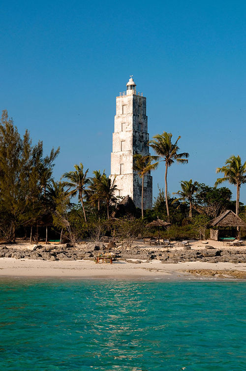 The Chumbwe Island lighthousewas built in 1904. The Chumbwe Island lighthousewas built in 1904.